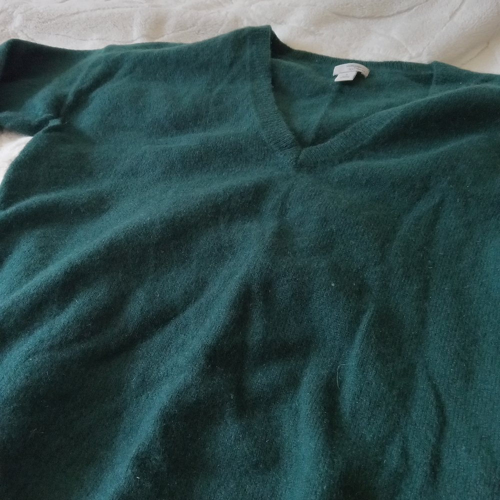 Halogen Cashmere Forest Green Sweater - Picture 2 of 3